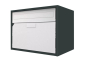 Preview: Briefkasten Huber Aluminium 300/400 Anthrazitgrau RAL 7016